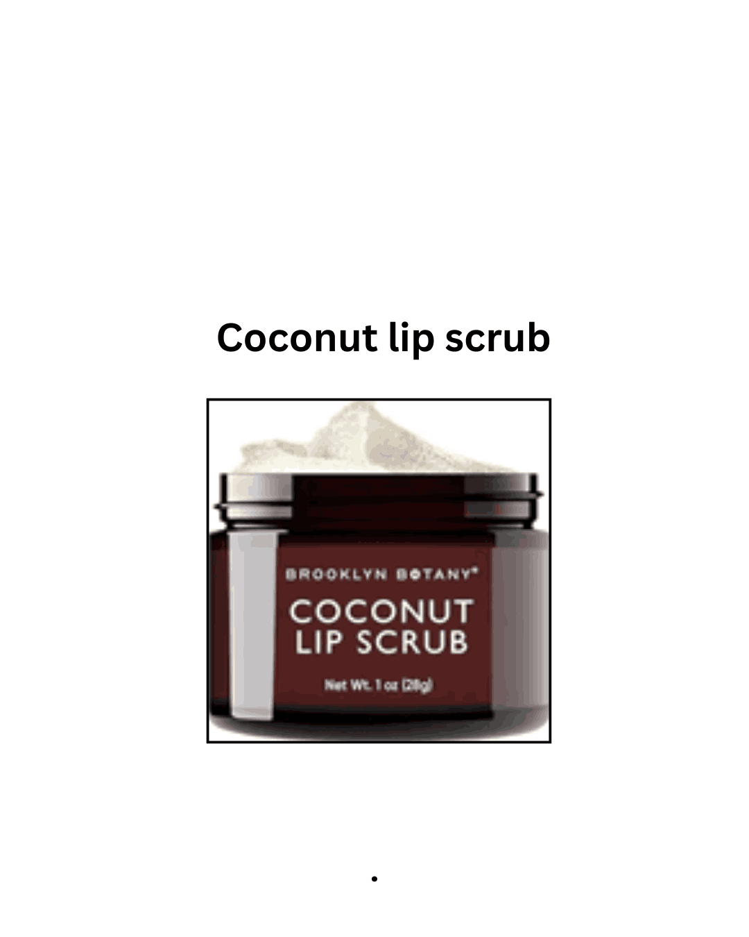 coconut lip scrub