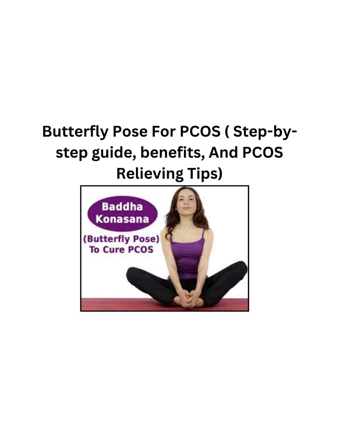 Butterfly yoga pose for PCOS management