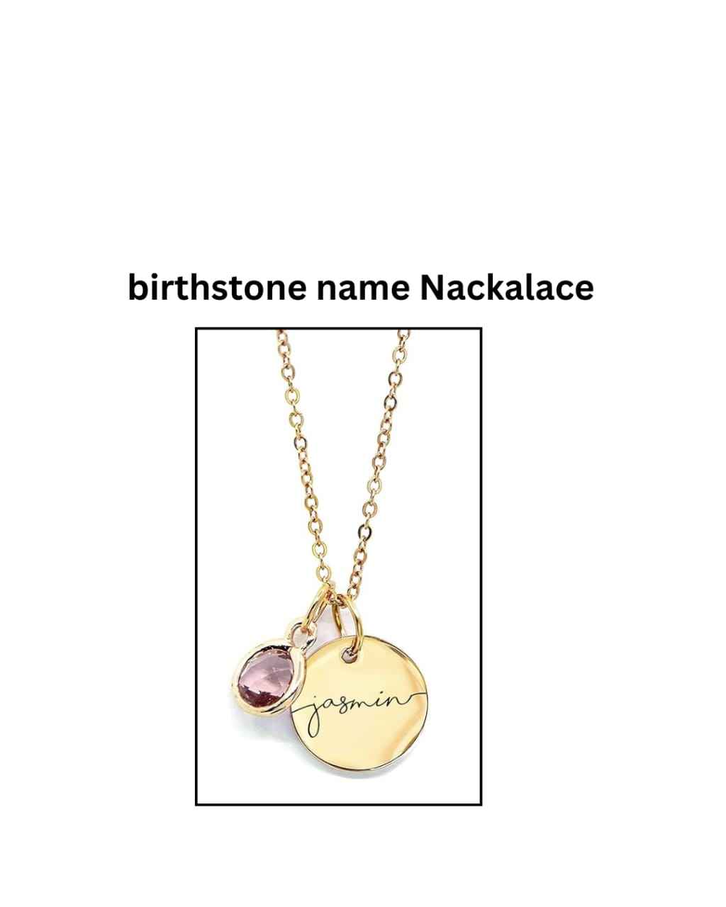 birthday name pendant