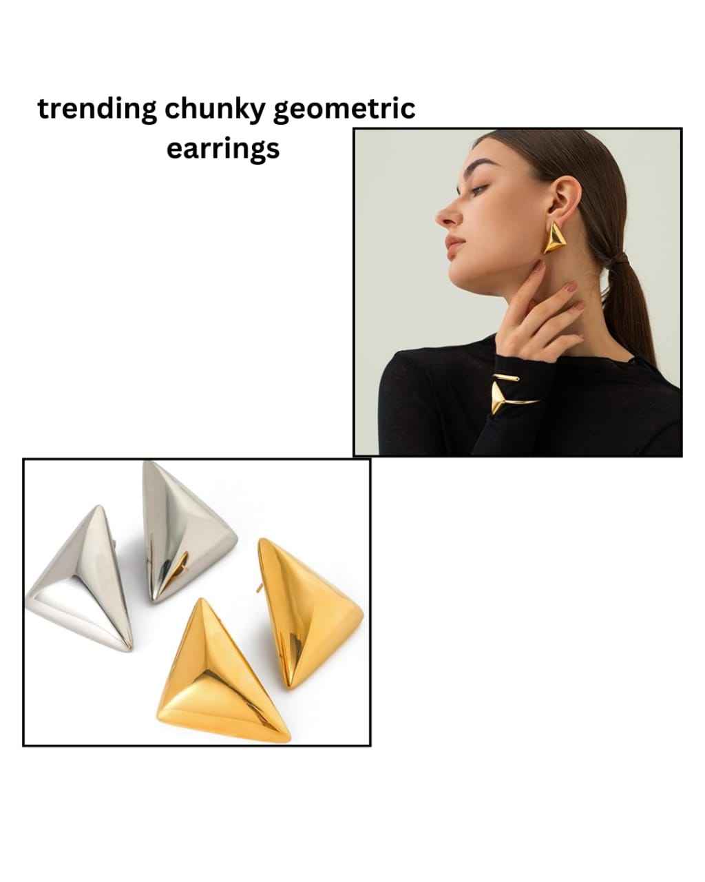 geometric earrings