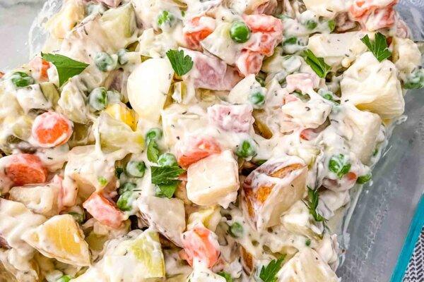 healthy Russian salad recipe